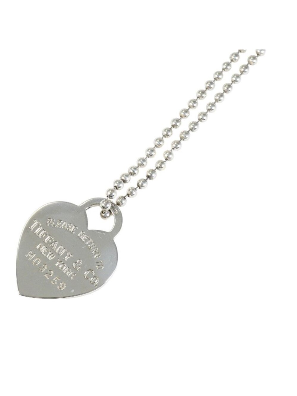Tiffany & Co Return to Tiffany Heart Tag 925 Sterling Silver Necklace 86